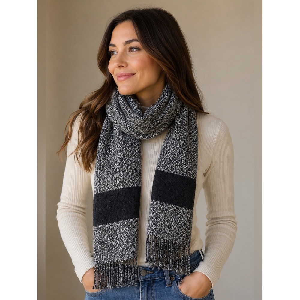 Rag & Bone New‎ York Charcoal Claire Scarf